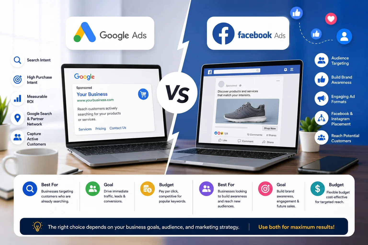 Google Ads Vs Facebook Ads