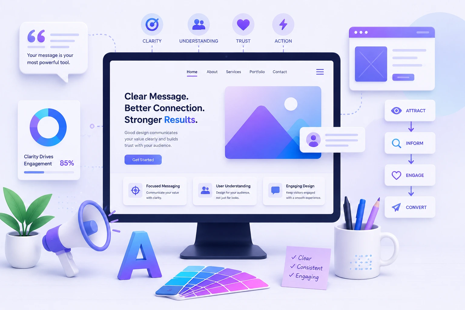 Design Concepts to Improve Website Communication