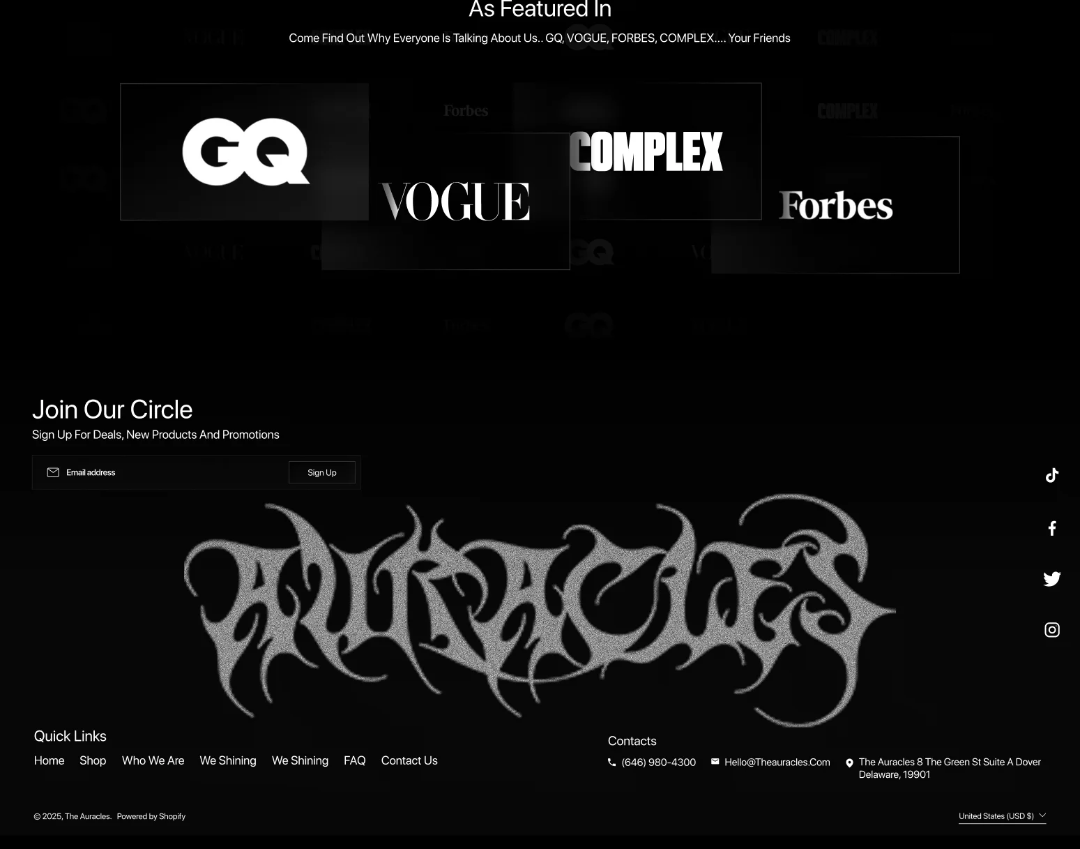 Auracles - e commerce 5